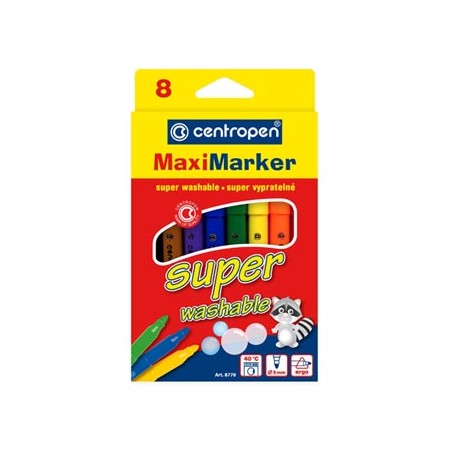 Centropen, zestaw przyborów do malowania 8770, color, 8szt, 2.5mm, nietoksyczne tuszu