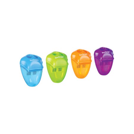 Berlingo, temperówka dwu-otworowa Spike XL, color, 24szt