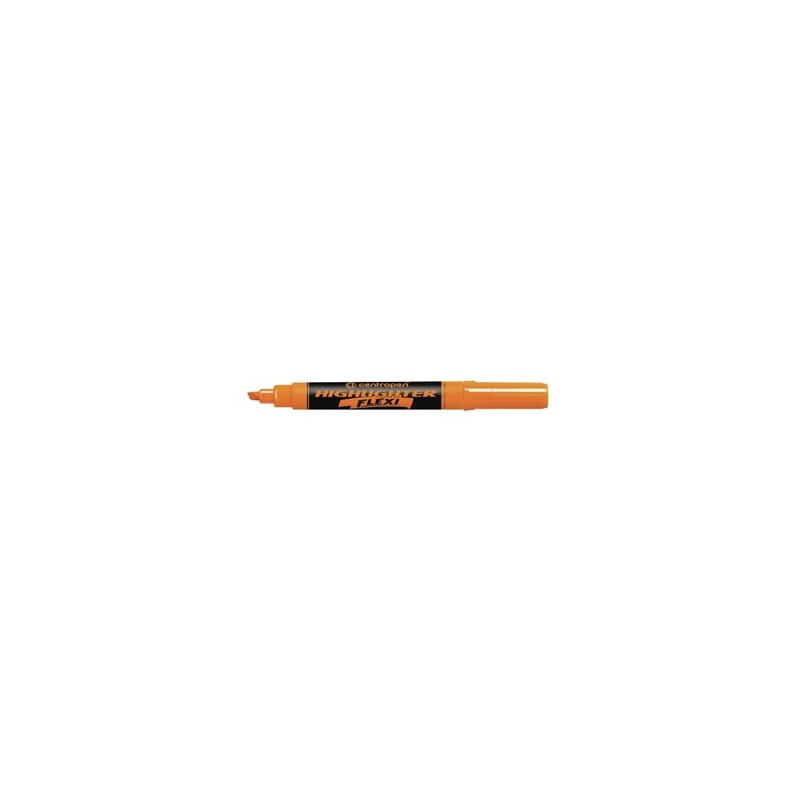 Centropen, zakreślacz 8542, pomarańczowy, 10szt, 1.5mm, z super elastyczną końcówką, cena za 1 szt, EOL