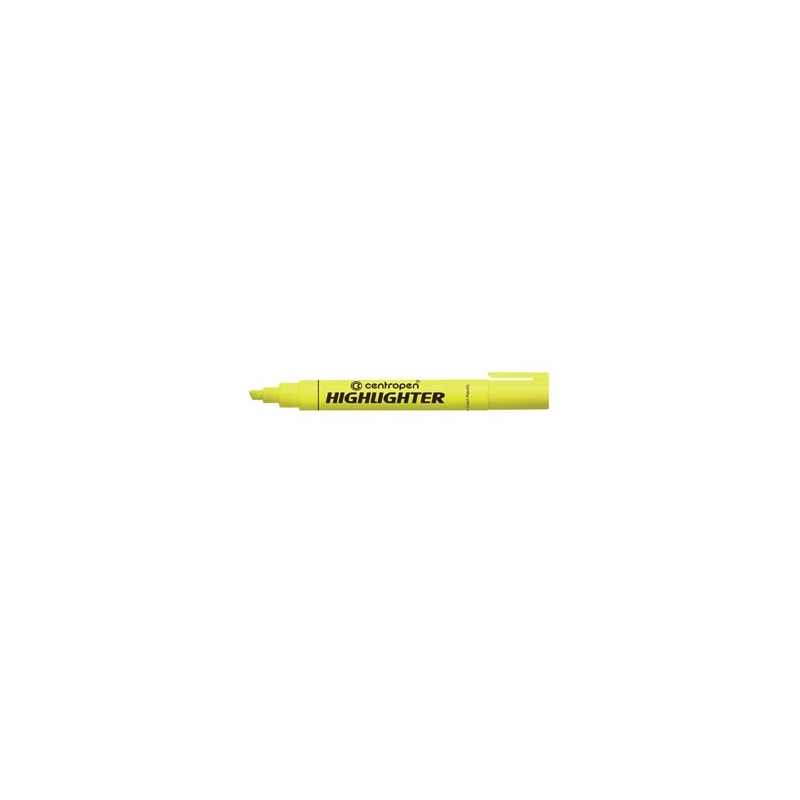 Centropen, zakreślacz 8852, żółty, 10szt, 1-4,6mm, cena za 1 sztukę