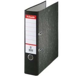 Biurowy segregator, A4, 70mm, czarny, Hit, marmur, cena za 1 szt, 5szt.