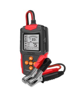 QOLTEC TESTER AKUMULATORA Z WYŚWIETLACZEM LCD |12V | 24V | 3AH-200AH