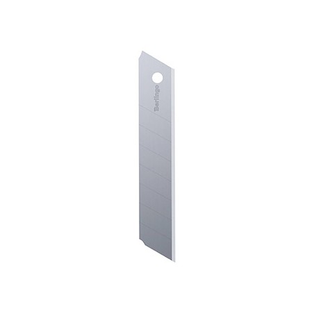 Ostrza do noża biurowego 18mm metal, 1szt. Berlingo, 10 szt w platikowym etui