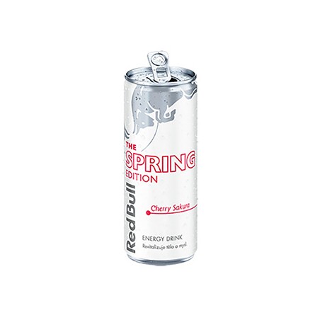 Energy drink, Spring edition, karton 24szt , cena za 1szt, Red Bull cherry sakura