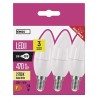 LED żarówka EMOS Lighting E14, 220-240V, 4.2W, 470lm, 2700k, ciepła biel, 30000h, Classic Candle 102x35x35mm-3pack