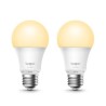LED żarówka TP-LINK Tapo L510E, E27, 220-240V, 8.7W, 806lm, 2700k, ciepła biel, 15000h, stmívatelná chytrá Wi-Fi žárovka, 2 kusy