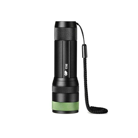 LED Flashlight, 3xAAA, metalowy, czarna, 300lm, C32