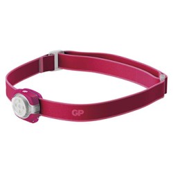 Lampka czołowa led, 2xCR2025, plastikowy, różowa, 40lm, 8m, CH31