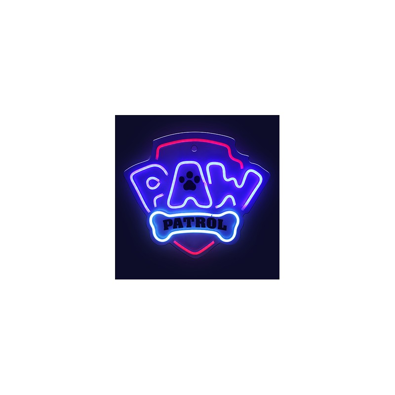Hanging neon LED Paw Patrol on plexiglass - Logo OW-130146