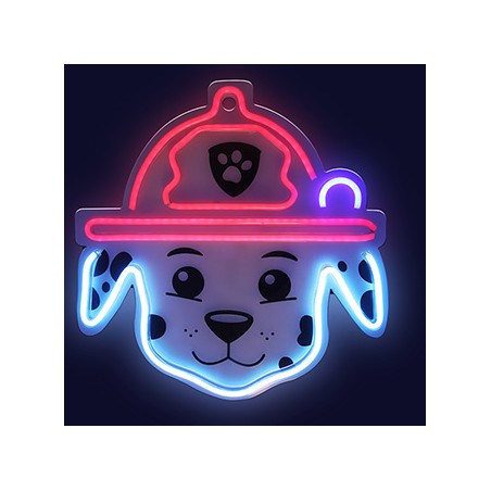 Hanging neon LED Paw Patrol on plexiglass - Marshall OW-130646