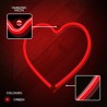 Neon LED Light HEART red Bat + USB FLNE07 Forever Light