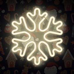 Neon LED CHRISTMAS SNOWFLAKE white FLNE20 Forever Light