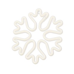Neon LED CHRISTMAS SNOWFLAKE white FLNE20 Forever Light