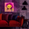 Neon ART LED POWER WOMAN yellow-purple FLA02 Forever Light