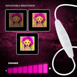 Neon ART LED POWER WOMAN yellow-purple FLA02 Forever Light