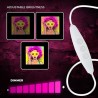 Neon ART LED POWER WOMAN yellow-purple FLA02 Forever Light