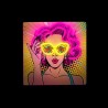 Neon ART LED POWER WOMAN yellow-purple FLA02 Forever Light