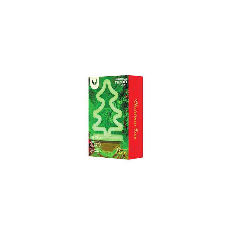 Neon Wood Stand LED TREE green FLNW03 Forever Light