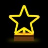 Neon Wood Stand LED STAR warm white FLNW04 Forever Light