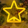 Neon Wood Stand LED STAR warm white FLNW04 Forever Light