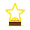 Neon Wood Stand LED STAR warm white FLNW04 Forever Light