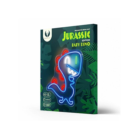 Neon PLEXI LED JURASSIC BABY DINO blue FLNJ01 Forever Light