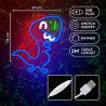 Neon PLEXI LED JURASSIC BABY DINO blue FLNJ01 Forever Light