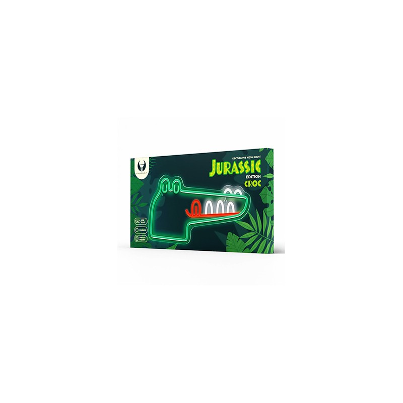 Neon PLEXI LED JURASSIC CROC green FLNJ03 Forever Light