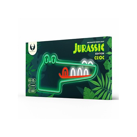 Neon PLEXI LED JURASSIC CROC green FLNJ03 Forever Light