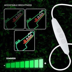 Neon PLEXI LED JURASSIC CROC green FLNJ03 Forever Light