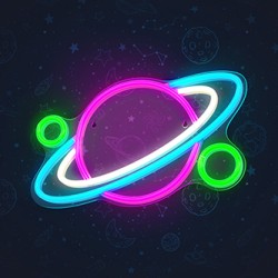 Neon PLEXI LED PLANET multicolor FPNE05X Forever Light
