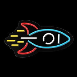 Neon PLEXI LED ROCKET multicolor NNE18 Neolia