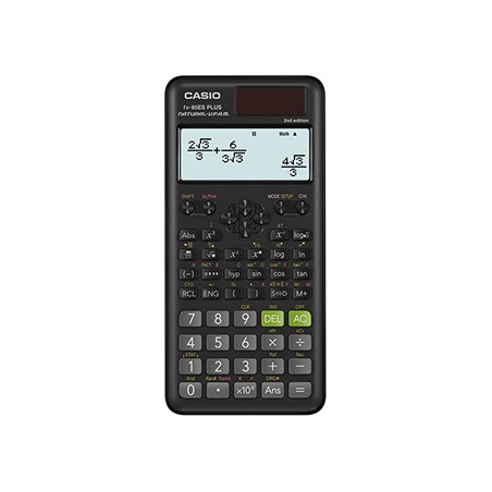 Casio Kalkulator FX 85 ES Plus E2, czarna, szkolny, podwójne zasilanie