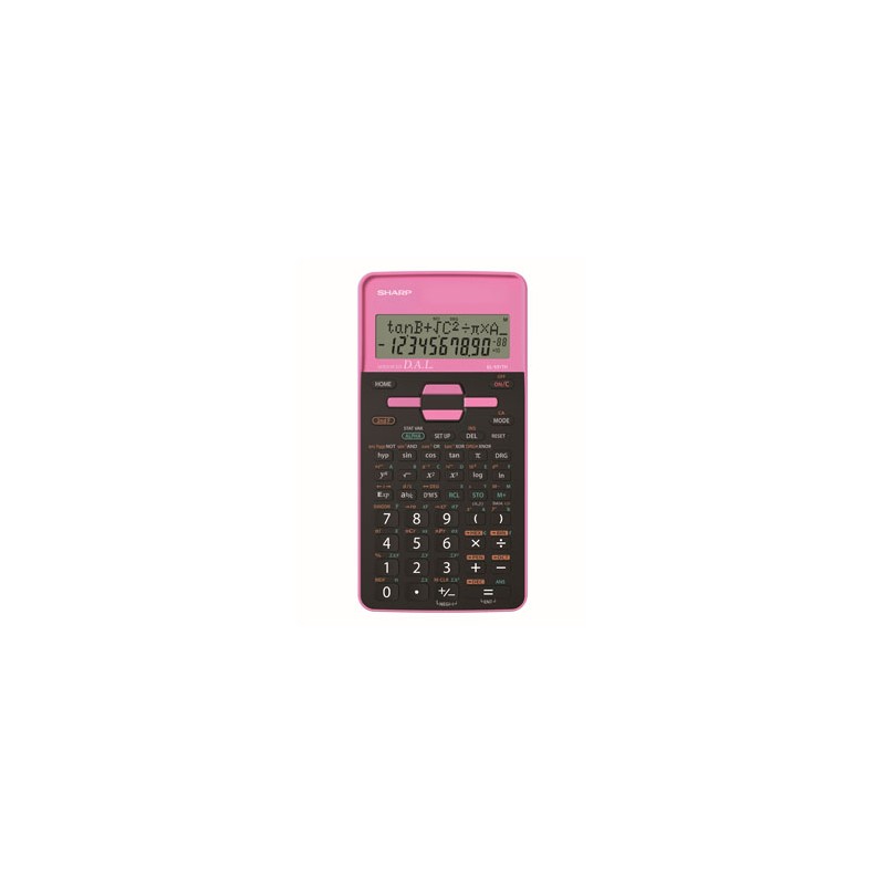 Sharp Kalkulator EL-531THBPK, czarno-różowe, szkolny