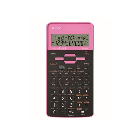 Sharp Kalkulator EL-531THBPK, czarno-różowe, szkolny