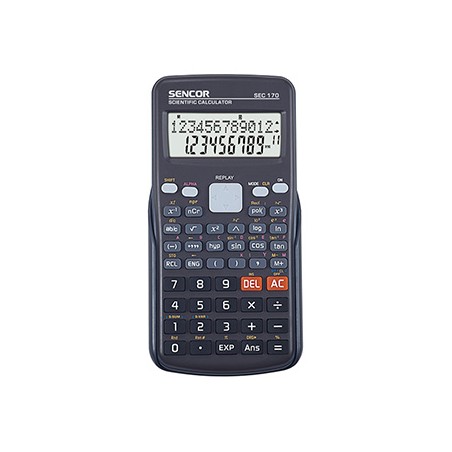 Sencor Kalkulator SEC 170, czarna, szkolny, 12 cyfr