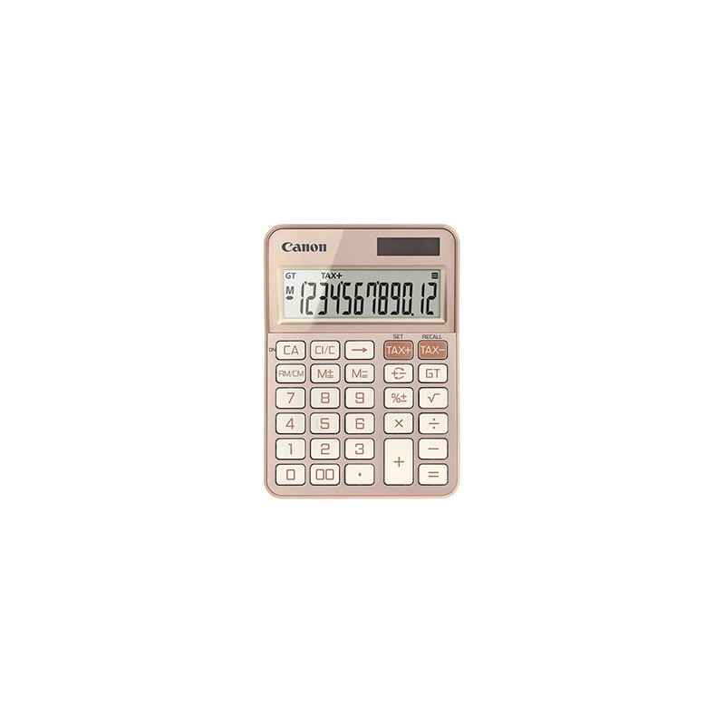 Canon kalkulator KS-125KB-GD 6818C001, różowa, biurkowy, 12 miejsc, automatyczne wyłączanie