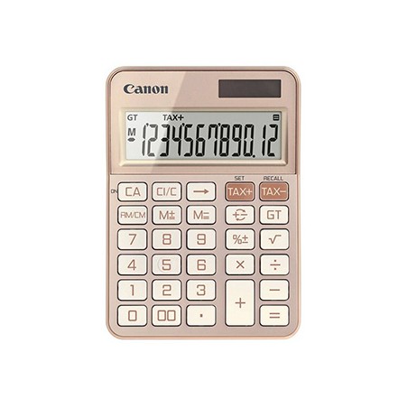 Canon kalkulator KS-125KB-GD 6818C001, różowa, biurkowy, 12 miejsc, automatyczne wyłączanie