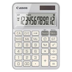 Canon kalkulator KS-125KB-SL 6818C003, srebrna, biurkowy, 12 miejsc, automatyczne wyłączanie