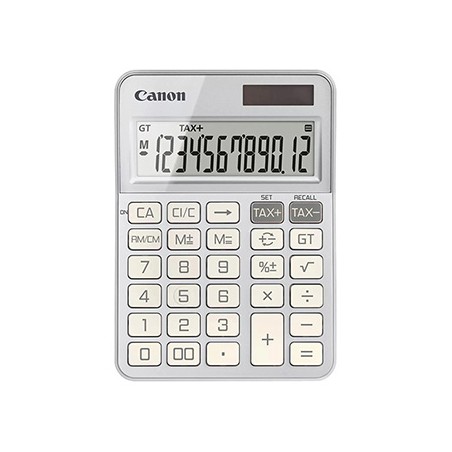 Canon kalkulator KS-125KB-SL 6818C003, srebrna, biurkowy, 12 miejsc, automatyczne wyłączanie