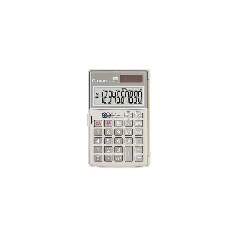 Canon kalkulator LS-10TEG DBL, szara, kieszonkowy, 10 miejsc