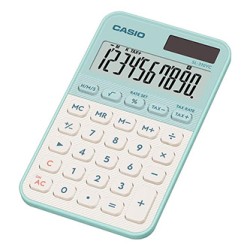 Casio Kalkulator SL 310 YC LG, zielona, 10 miejsc, podwójne zasilanie
