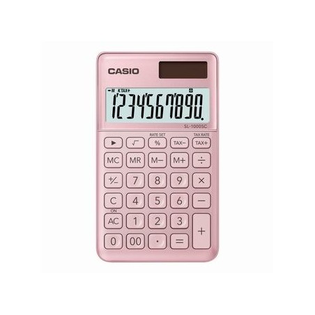 Casio Kalkulator SL 1000 SC PK, złota, 10 miejsc, podwójne zasilanie