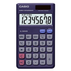 Casio Kalkulator SL 300 VER, czarna, kieszonkowy, 8 miejsc