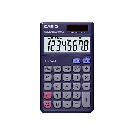 Casio Kalkulator SL 300 VER, czarna, kieszonkowy, 8 miejsc