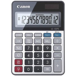 Canon kalkulator LS-122TS DBL, szara, kieszonkowy, 12 miejsc