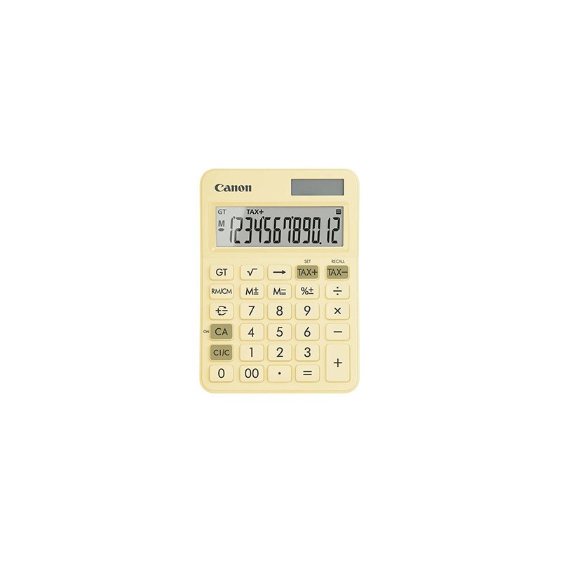 Canon kalkulator LS-125KB-PYL, żółta, kieszonkowy, 12 miejsc