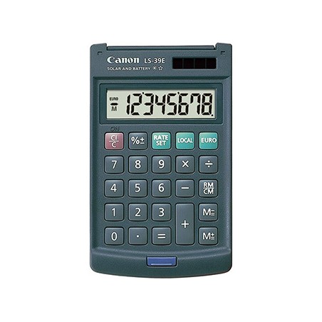 Canon kalkulator LS-39E DBL EMEA, szara, kieszonkowy, 8 miejsc