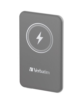 Verbatim Charge 'n' Go Litowo-polimerowy (LiPo) 5000 mAh Bezprzewodowe ładowanie Szary