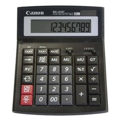 Canon kalkulator WS-1210T, 0694B001, czarna, 12 miejsc, pamięci sumy całkowitej, Tax, klawisze It-Touch